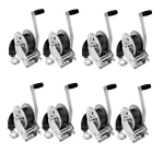 Fulton 1,800 lb Marine Trailer Winch with 20 ft Strap and 8" Handle – 8 Pack