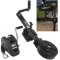 Fulton XLT Boat Trailer Winch 1500 lbs + Tactical Black Trailer Jack Sharkskin Saltwater Tested 1500 lbs 5 Year Warranty + Hardware Bolt-On Side Mount