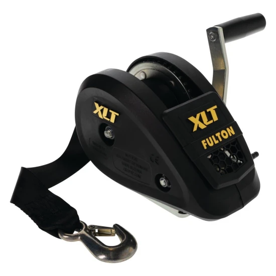 Fulton 1.5K XLT Marine Trailer Winch with Strap and Handle – Bundle of 10