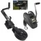 Fulton XLT Boat Trailer Winch 1800 lbs + Tactical Black Trailer Jack Sharkskin Saltwater Tested 1500 lbs 5 Year Warranty + Hardware Bolt-On Side Mount