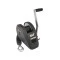 Fulton XLT Boat Trailer Winch 1800 lbs + Tactical Black Trailer Jack Sharkskin Saltwater Tested 1500 lbs 5 Year Warranty + Hardware Bolt-On Side Mount