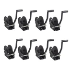Fulton 1,800 lb Single-Speed Trailer Winch Bundle with Black Finish and Strap