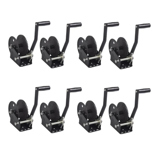 Fulton 1,800 lb Single-Speed Trailer Winch Bundle with Black Finish and Strap