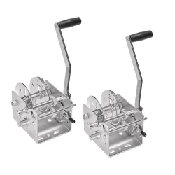 Fulton 2x 2K Two-Speed Trailer Winch w/ 10" Handle and No Strap