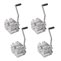 Fulton 4x 2K Two-Speed Trailer Winch w/ 10" Handle and No Strap