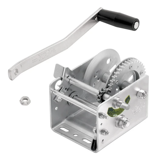 Fulton 2K Two-Speed Heavy Duty Trailer Winch Bundle with 6-1/4" Handle