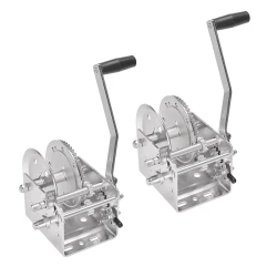 Fulton 2x 2.6K Two-Speed Trailer Winch w/ 10" Handle and No Strap 