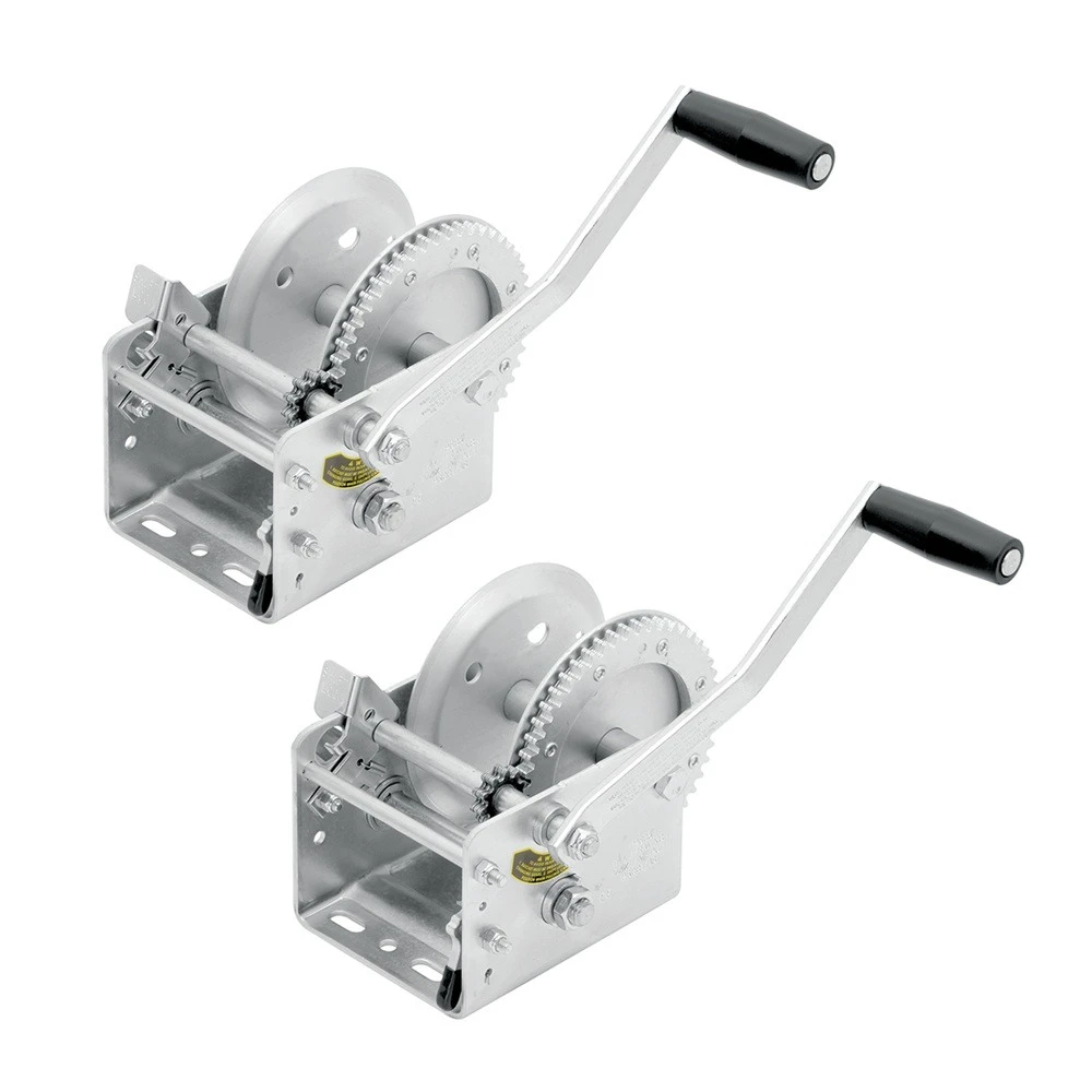 Fulton 2-Speed 2,600 lb Heavy-Duty Trailer Winch with 6.25" Handle, No Strap