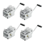 Fulton 2-Speed Heavy Duty Trailer Winch 2,600 lbs with 6.25 Inch Handle – 4 Pack