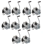 Fulton 2,600 lb Two-Speed Trailer Winch with 20 ft Strap and 10" Handle – 10 Pack