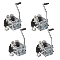 Fulton 4x 2.6K Two-Speed Trailer Winch w/ 20 ft Strap and  10" Handle
