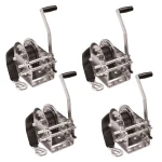Fulton 2,600 lb two-speed trailer winch with strap and 10 inch handle bundle