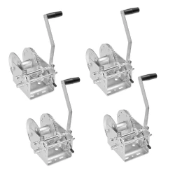 Fulton 4x 3.2K Two-Speed Trailer Winch w/ 10" Handle and No Strap