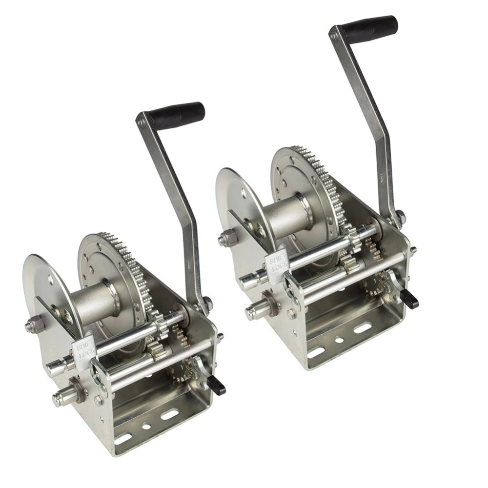 Fulton 3,200 lb Two-Speed Heavy-Duty Trailer Winch with Cable and 10" Handle