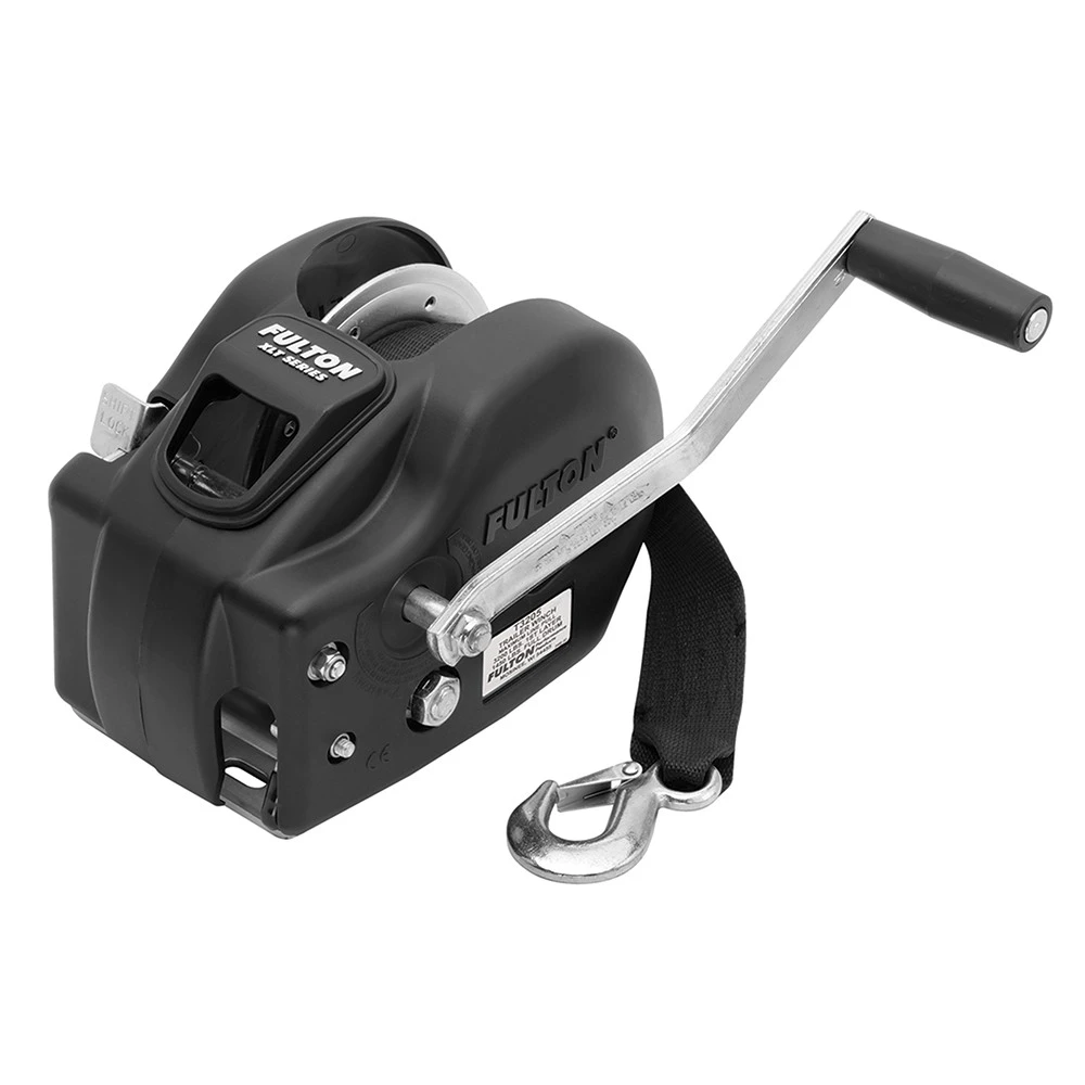 Fulton 3.2K 2-Speed XLT Trailer Winch with Strap and 10" Handle – 10-Pack