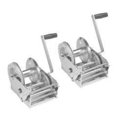 Fulton 2x 3.7K 2-Speed Heavy Duty Trailer Winch w/ Hand Brake Installed