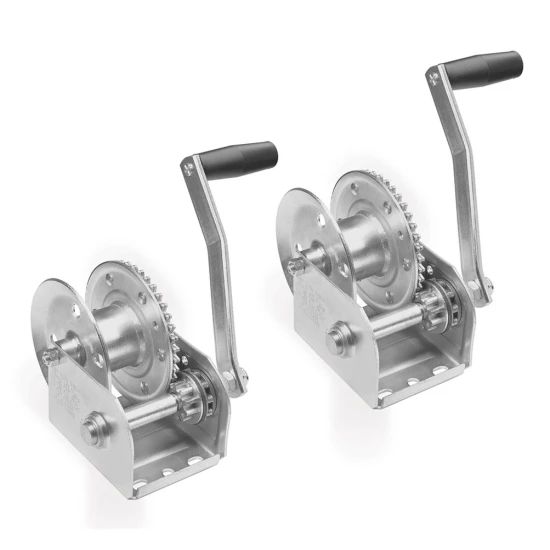 Fulton 1,000 lb Brake Winch 2-Pack, Clear Zinc, Automatic Load-Holding