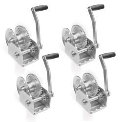 Fulton 4x 1K Automatic Brake Winch w/ Clear Zinc and No Strap 