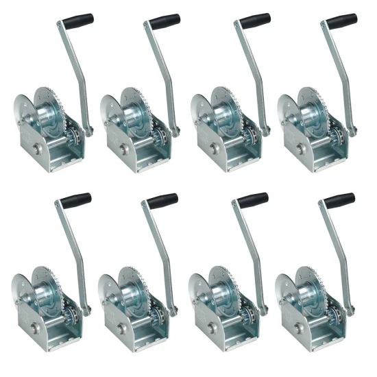Fulton 1,000 lb brake winch bundle with dual ratchet and cable for boat lift