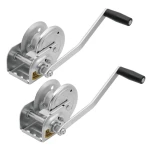 Fulton 1K Brake Winch Bundle with Plated Gear Cover and No Strap
