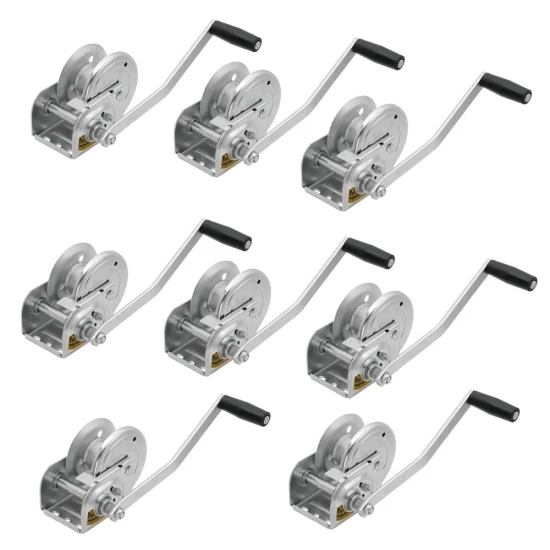Fulton 1K Brake Winch with Plated Gear Cover and Dual Ratchet – 8 Pack