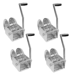 Fulton 1.5K Brake Winch with Dual Ratchet – No Strap, Zinc Finish