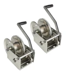 Fulton 1.5K Brake Winch with Cable for Boat Lift – Dual Ratchet System