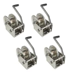 Fulton 1.5K Automatic Brake Winch with Dual Ratchet and Cable Only – 4 Pack