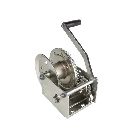 Fulton 1.5K Brake Winch Bundle with Cable – Dual Ratchet, Zinc Finish