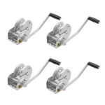 Fulton 1,500 lb Brake Winch with Plated Gear Cover and No Strap – 4 Pack