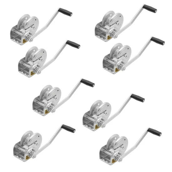 Fulton 1,500 lb Brake Winch 8-Pack – Deluxe No Strap with Plated Gear Cover