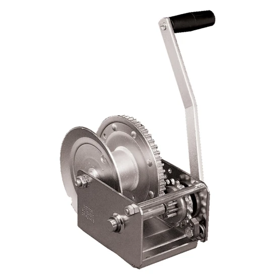 Fulton 1,500 lb automatic brake winch with plated gear cover and no strap deluxe silver bundle of 10