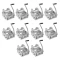 Fulton 2,500 lb Boat Lift Brake Winch Pack of 10 Z‑Max600 Zinc Finish