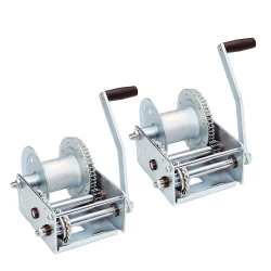 Fulton 2x 2.5K Brake Winch w/ Cable For Manual Forklift Hoist