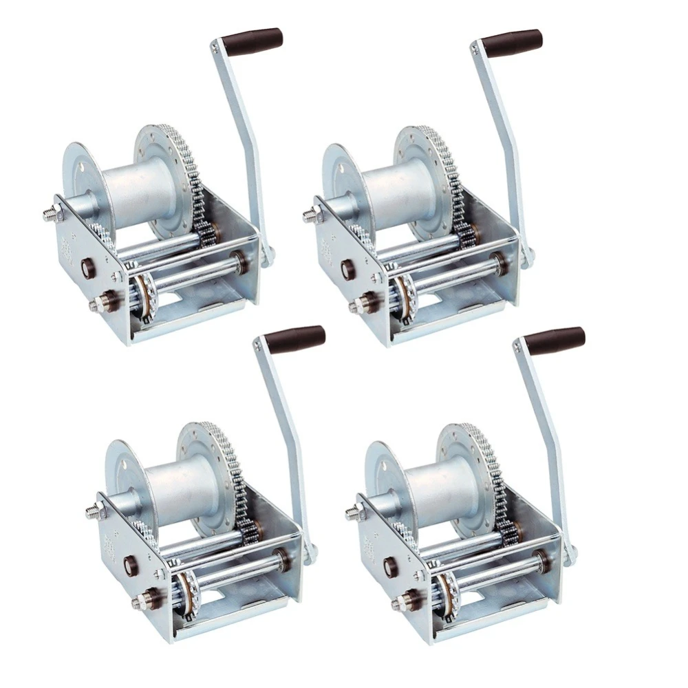 Fulton 2,500 lb automatic brake winch bundle for forklift hoist – 4 pack