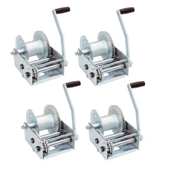 Fulton 4x 2.5K Brake Winch w/ Cable For Manual Forklift Hoist