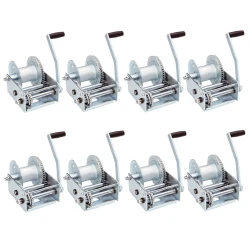 Fulton 8x 2.5K Brake Winch w/ Cable For Manual Forklift Hoist