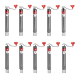 Bulldog 10x 2K Round Trailer Jack w/ 10" Lift and Topwind Handle