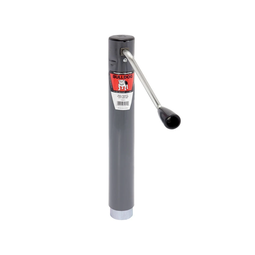 Bulldog 2K Round A-Frame Trailer Jack with 10" Lift and Sidewind Handle – Bundle of 4