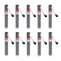Bulldog 10x 2K Round Trailer Jack w/ 10" Lift and Sidewind Handle