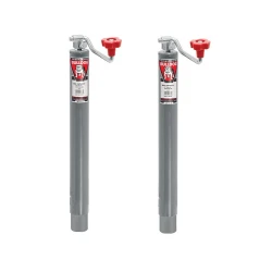 Bulldog 2x 2K Round Trailer Jack w/ 10" Lift and Topwind Handle