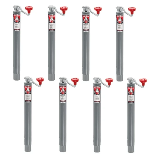 Bulldog 2K A-Frame Round Trailer Jacks 10 Inch Lift Topwind 8-Pack