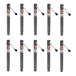 Bulldog 10x 2K Round Trailer Jack w/ 15" Lift and Sidewind Handle
