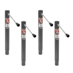 Bulldog 2K A-Frame Trailer Jack Bundle – 15 Inch Lift, Sidewind, Weld-On