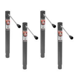 Bulldog 4x 2K Round Trailer Jack w/ 15" Lift and Sidewind Handle