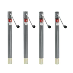 Bulldog 4x 2K Round Trailer Jack w/ 15" Lift and Sidewind Handle