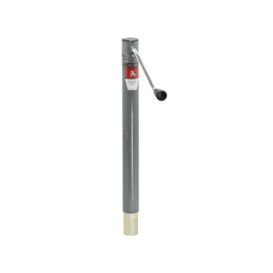 Bulldog 2K Round Trailer Jacks 15 Inch Lift Sidewind Weld-On A-Frame Fixed Leg