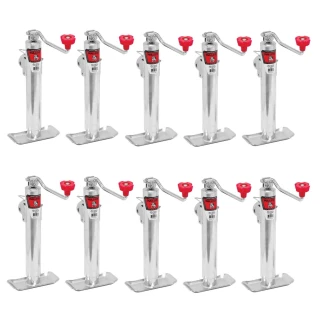 Bulldog 2K pipe mount swivel trailer jack pack of 10 with 10-inch topwind lift
