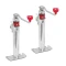 2-Pack Bulldog 2,000 lb Pipe Mount Swivel Trailer Jacks with 10″ Topwind Lift
