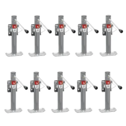 Bulldog 10x 2K Snap Ring Swivel Trailer Jack w/ 10" Lift Sidewind & Footplate